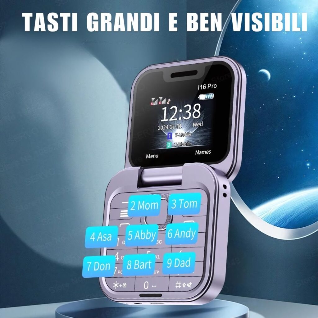 Mini phone flip - Tasti grandi